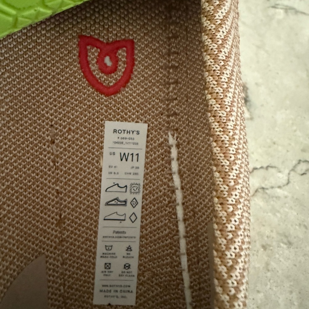 Rothy's The Driver Tan Herringbone Loafers - Picture 3 of 4